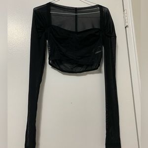 Mesh Shein crop top!